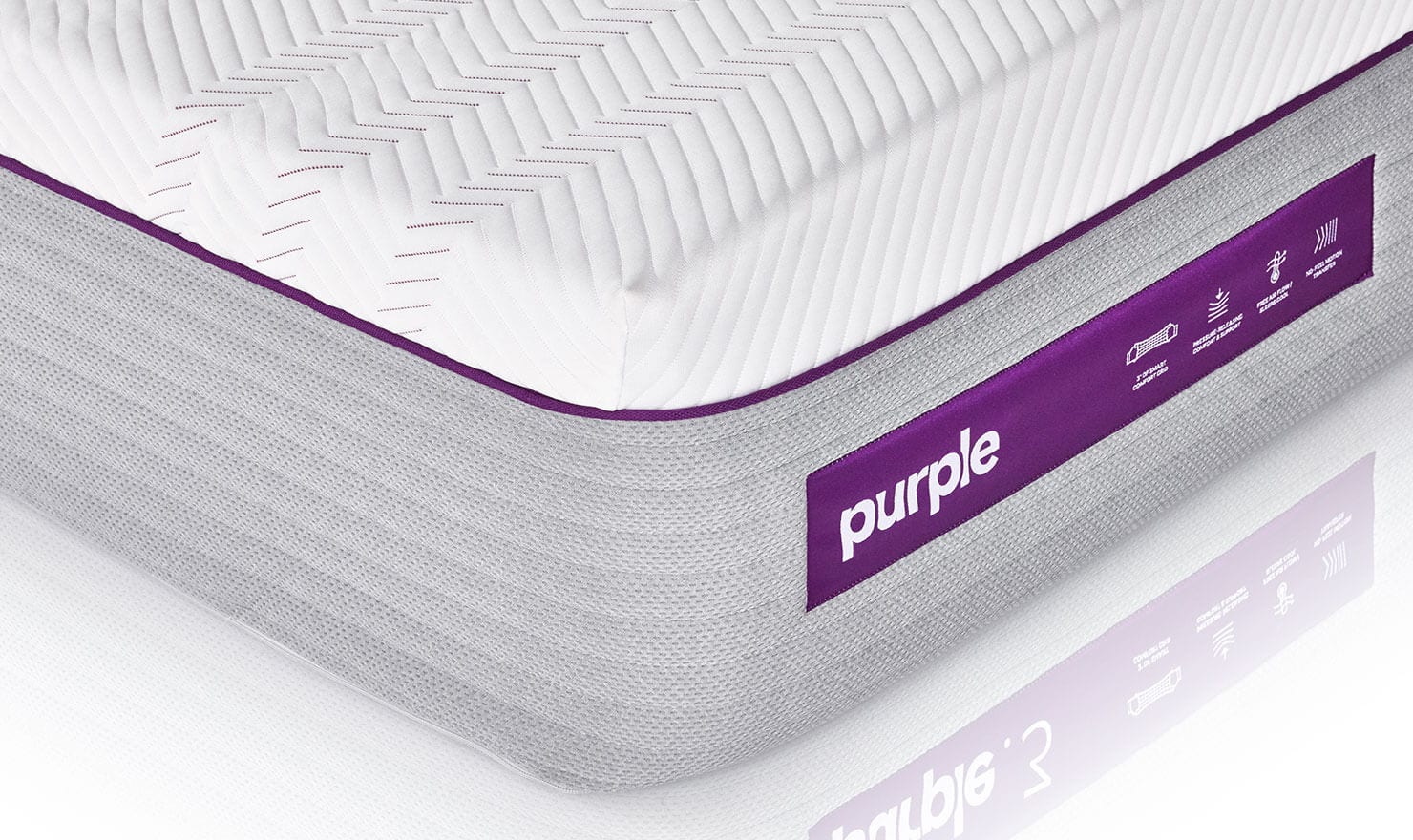 purple mattress uneven top
