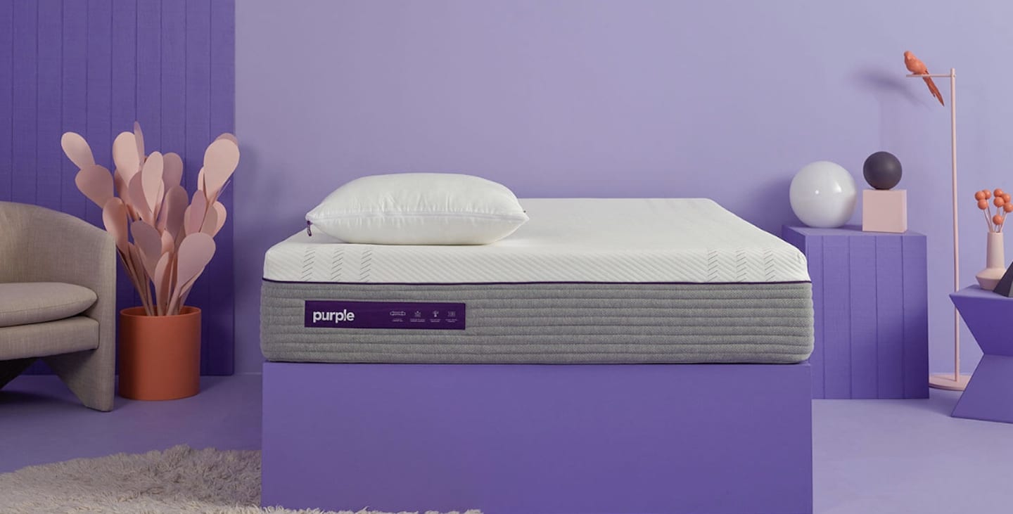 purple firm queen mattress