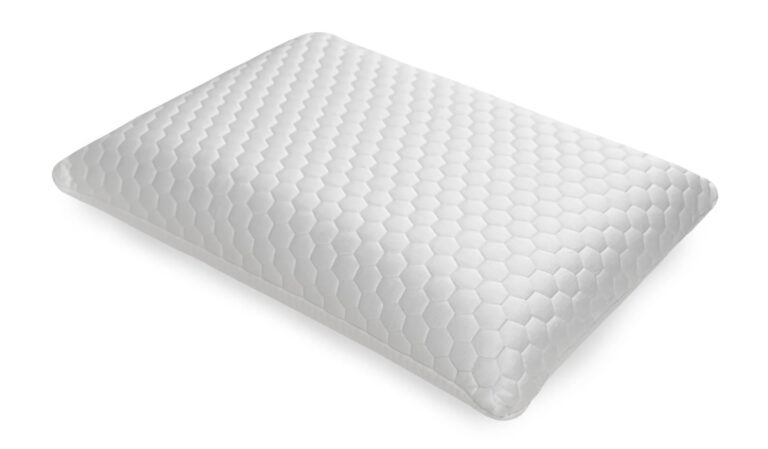 Best Pillows for Neck Pain - Best for Back and Stomach Sleepers - Helix GlacioTex Cooling Memory Foam Pillow - Back & Stomach Sleeper