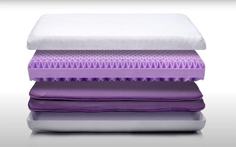 Purple Pillow and Ultimate Seat Cushion Compare Review Mattress Hack 